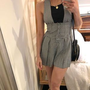 Vanessa Mooney Gingham Romper